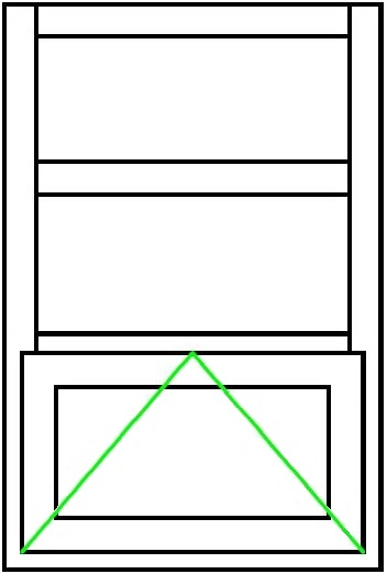 Detail drawing of window_Fixed over project out