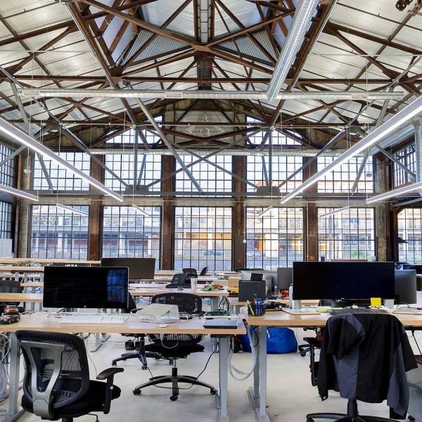 Interior view of office at Pier 70