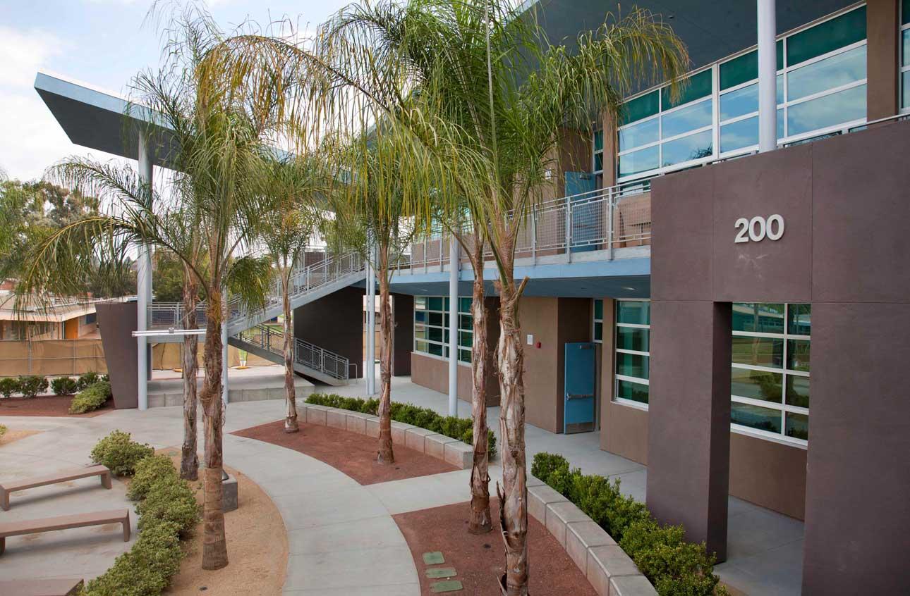 Granite Hills High School using Winco's 3600 sliding & fixed window series. 