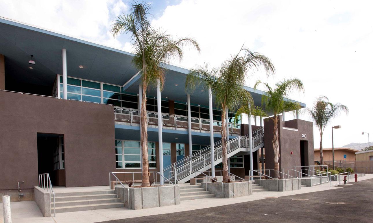 Granite Hills High School using Winco's 3600 sliding & fixed window series. 