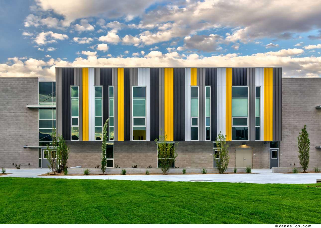 Students at Desert Skies Middle School benefit from the abundant natural light conditions in multiple ways. The automated Transira shading system controls light and significantly improves occupant comfort. Students at Desert Skies Middle School benefit from the abundant natural light conditions in multiple ways. The automated Transira shading system controls light and significantly improves occupant comfort.