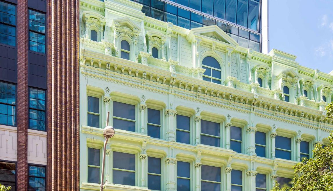 Macy's Façade Restoration Recaptures the Look of 1865 using Winco's 1450 Hung Replica Window