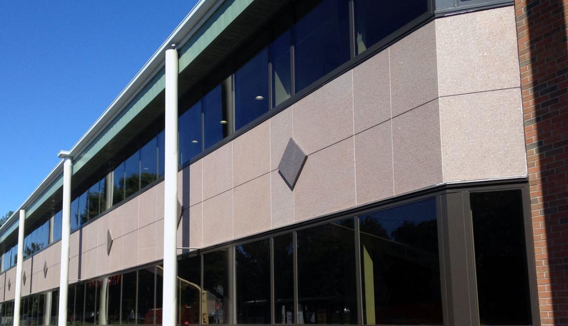 Roger Williams University School of Law using Winco’s 3600 sliding window series.