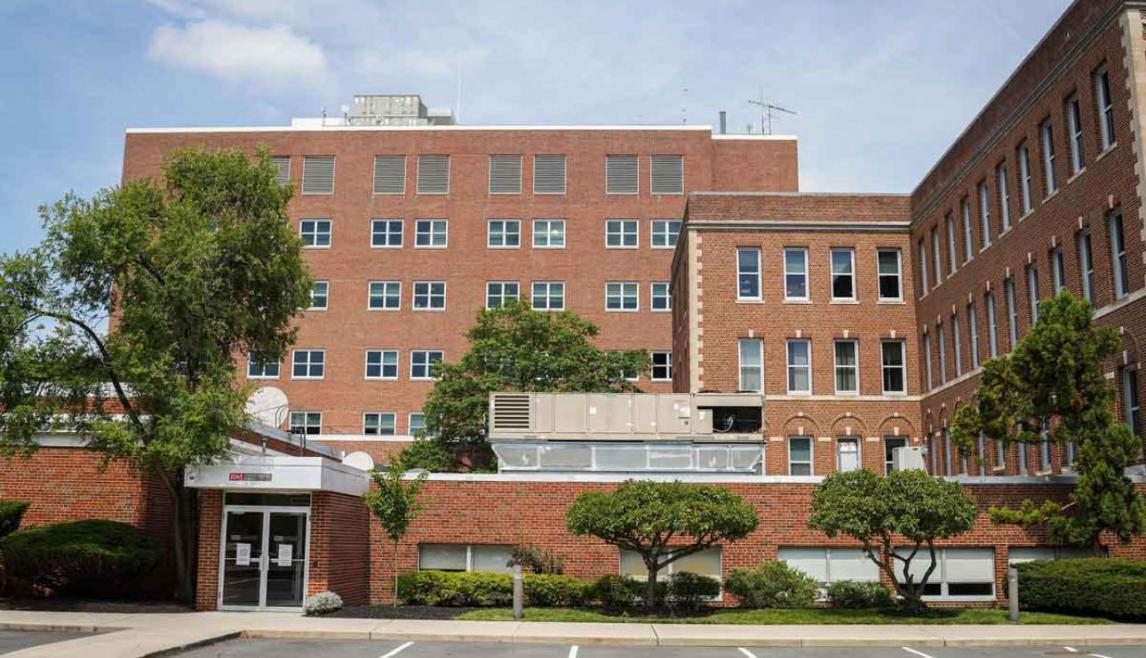 WINCO added an accessory panel to each window to make them look uniform on the outside while providing the required patient protection on the inside at RWJ Hospital.