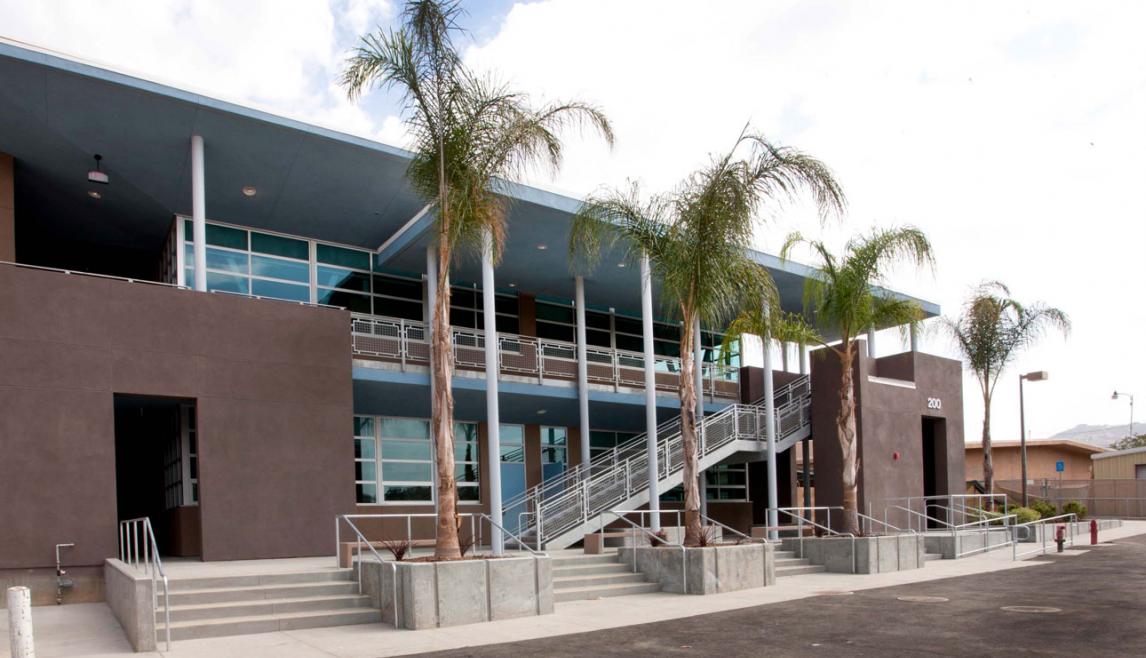 Granite Hills High School using Winco's 3600 sliding & fixed window series. 
