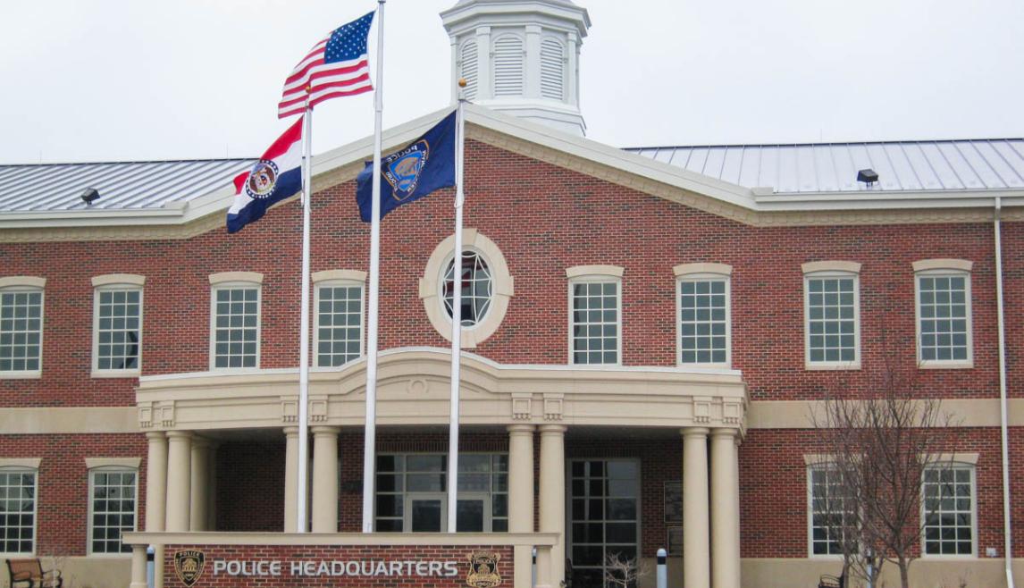 Manchester Police Department using Winco's 1450S windows.