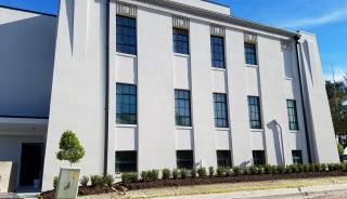 Cameron Parish Courthouse using Winco's 3250 Steel Replica hurricane resistant window series